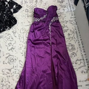 Evening gown size 10 eggplant color